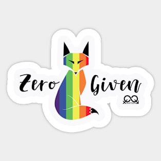 Zero Fox Given Sticker